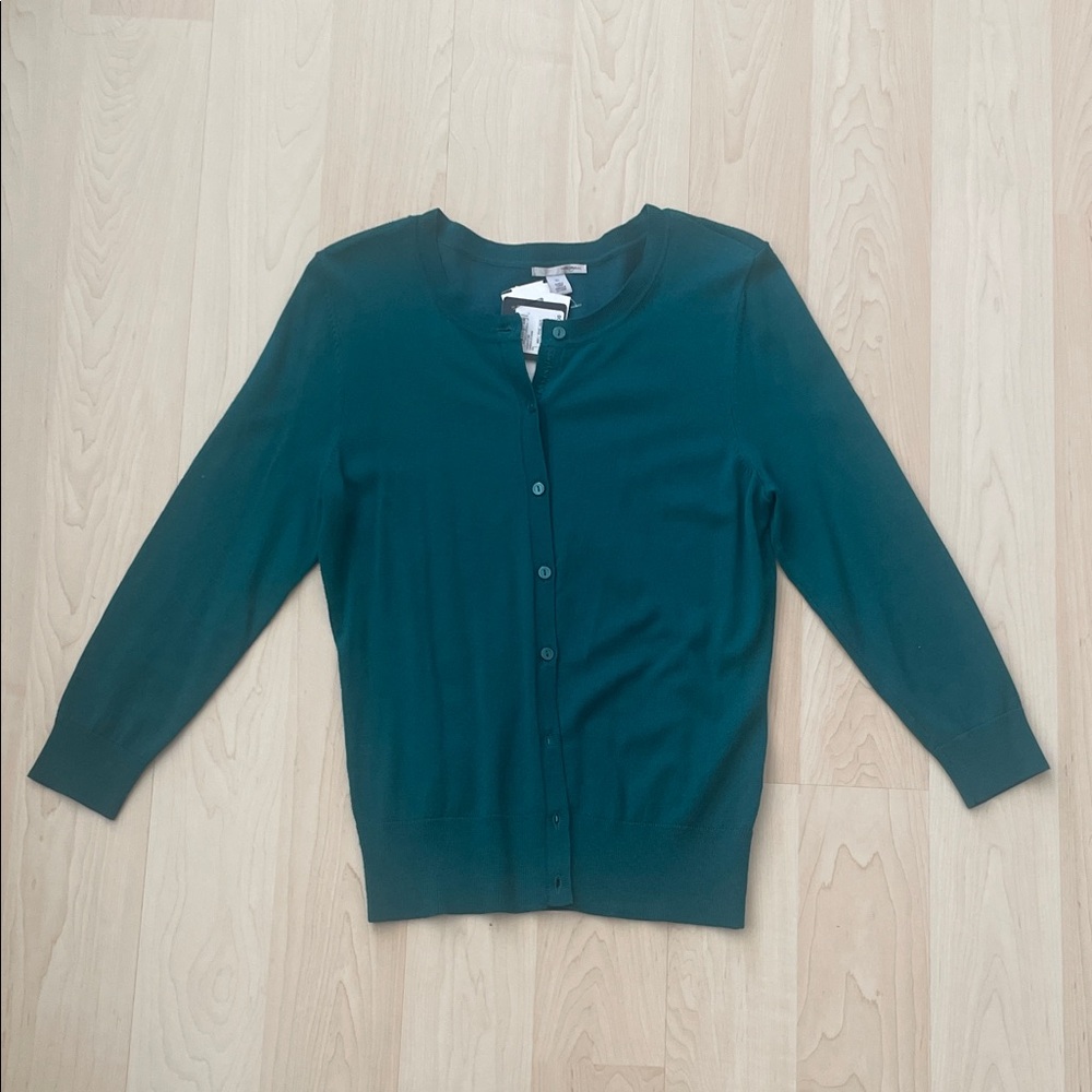Halogen Teal Blue Green Cardigan